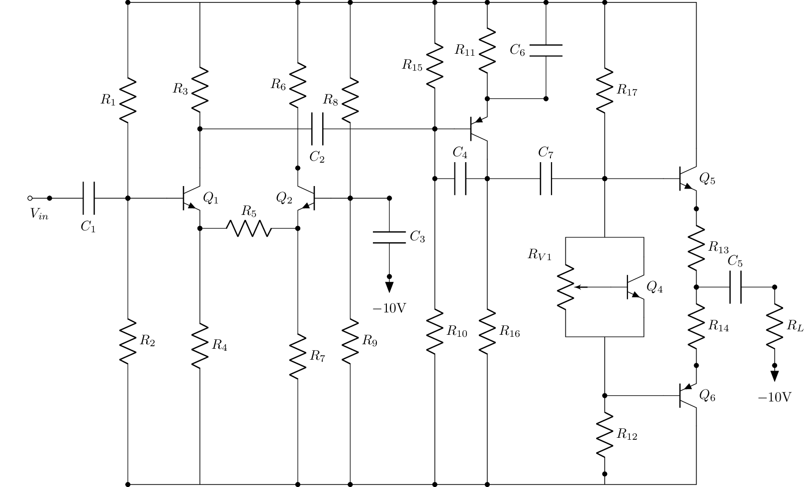 Advanced Circuitikz Design